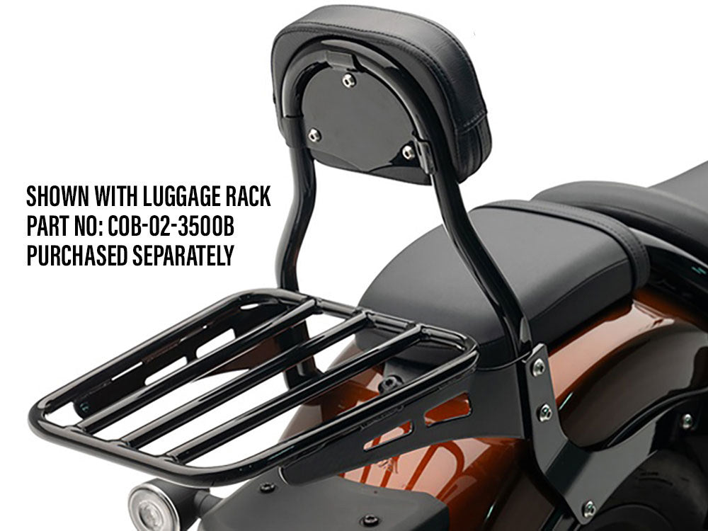 Round Sissy Bar Kit – Black. Fits Honda CMX / Rebel 1100cc 2021up