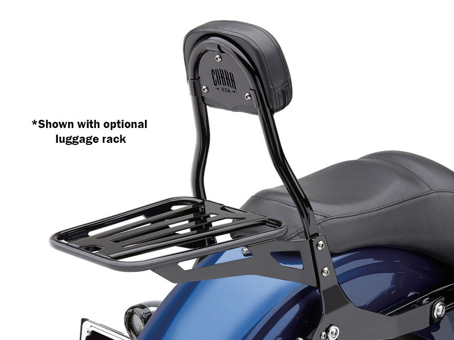 Short Quick Detachable Sissy Bar Kit – Black. Fits Dyna 2006-2017.