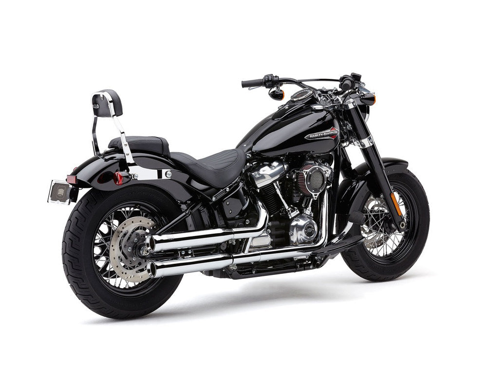 3in. Neighbour Hater Slip-On Mufflers – Chrome. Fits Softail Slim, Street Bob, Standard & Low Rider Models 2018-2024 & Breakout & Fat Boy 2018up