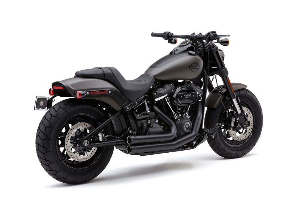 Speedster 909 Exhaust – Black. Fits Fat Bob 2018-2024