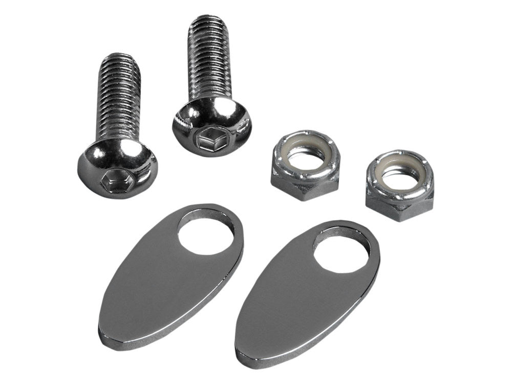 Turn Signal Block Off Strut Plates – Chrome.