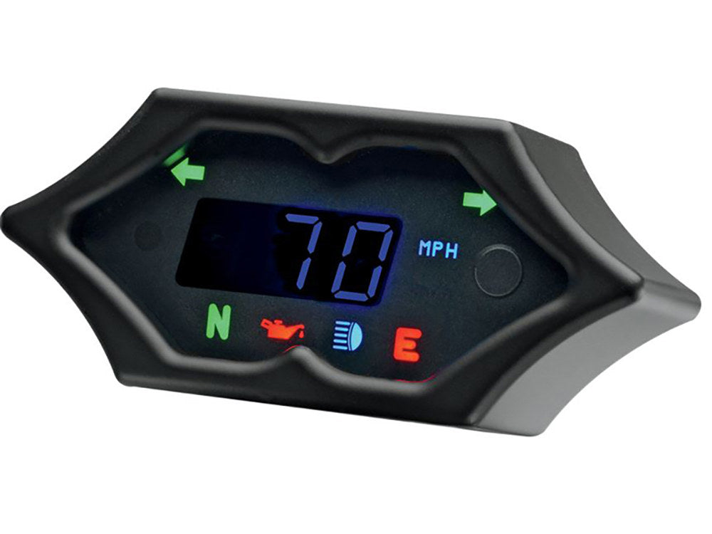 4-1/4in. x 2in. Spike KPH Speedometer – Black.