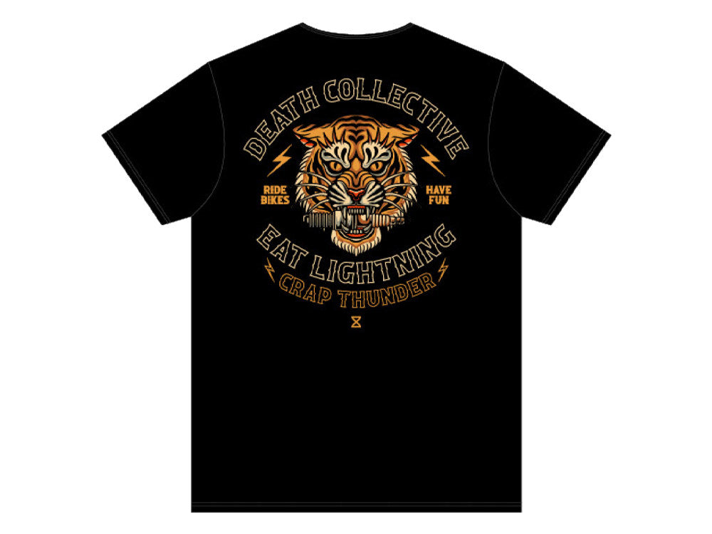 Crooked Clubhouse Black Valhalla Short Sleeve Tee. Large.