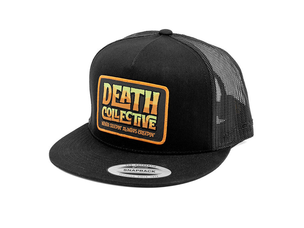 Death Collective Tiki Trucker Cap – Black.