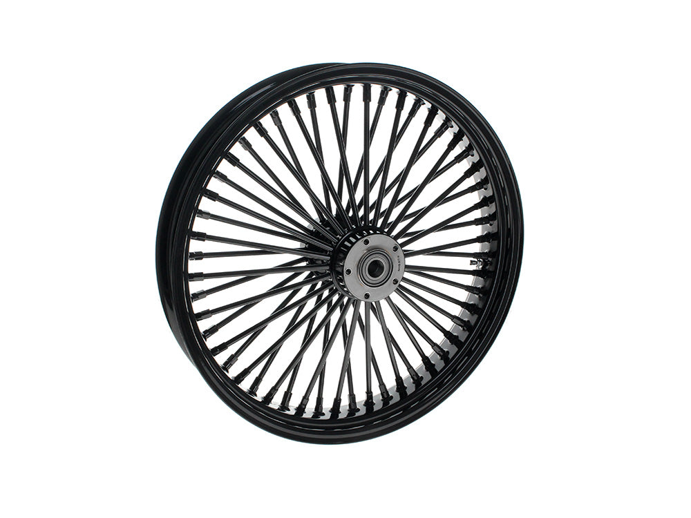 21in. x 3.5in. Mammoth Fat Spoke Front Wheel – Gloss Black. Fits Touring 2008up