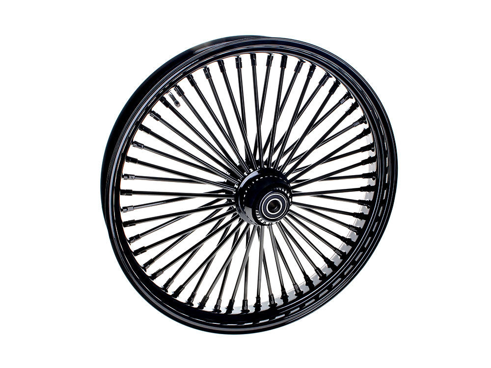 23in. x 3.5in. Mammoth Fat Spoke Front Wheel – Gloss Black. Fits Fatboy 2018up