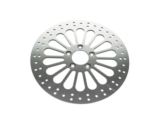 13in. Front Super Spoke SS2 Disc Rotor – Polished. Fits most Big Twin 2000up when upgrading to 13in. x 6 Piston Caliper