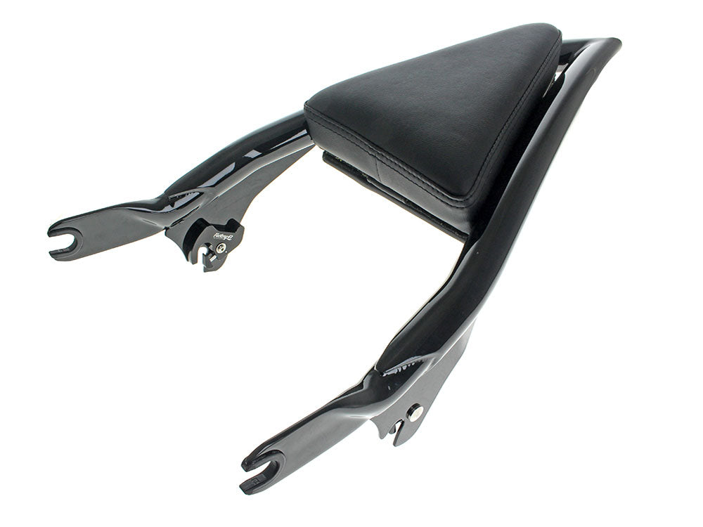 Diamond Stitch Apex Sissy Bar Backrest – Gloss Black. Fits Touring 2009up.