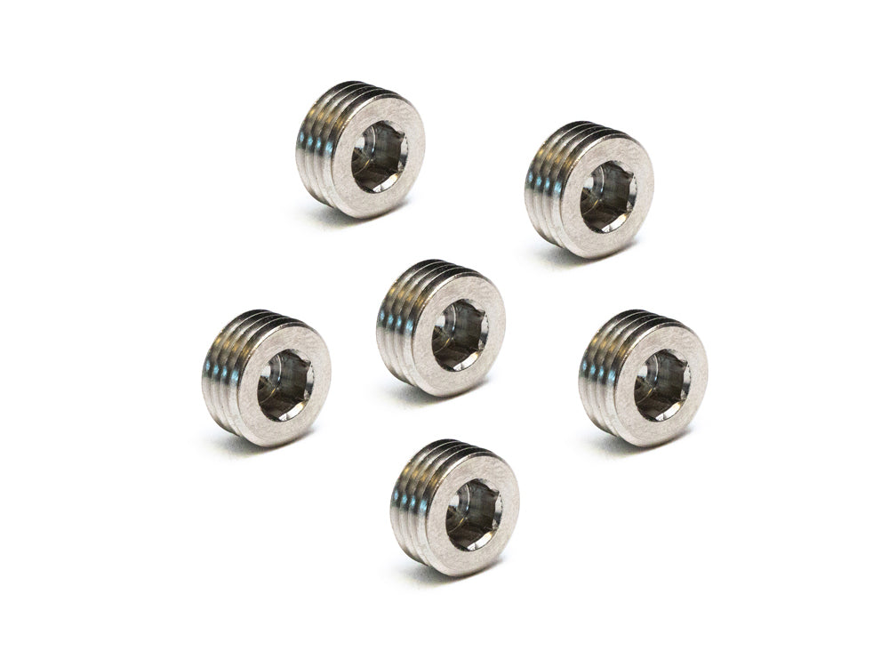 ‘Short’ Motor Case Drain Plug – Pack 6. Fits Twin Cam 1999-2017 and Milwaukee-Eight 2017up.