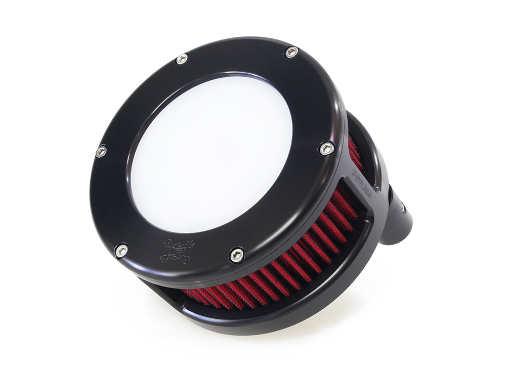 BA Air Cleaner Kit – Black with Clear Cover. Fits Touring 2017-2024 & Softail 2018-2024