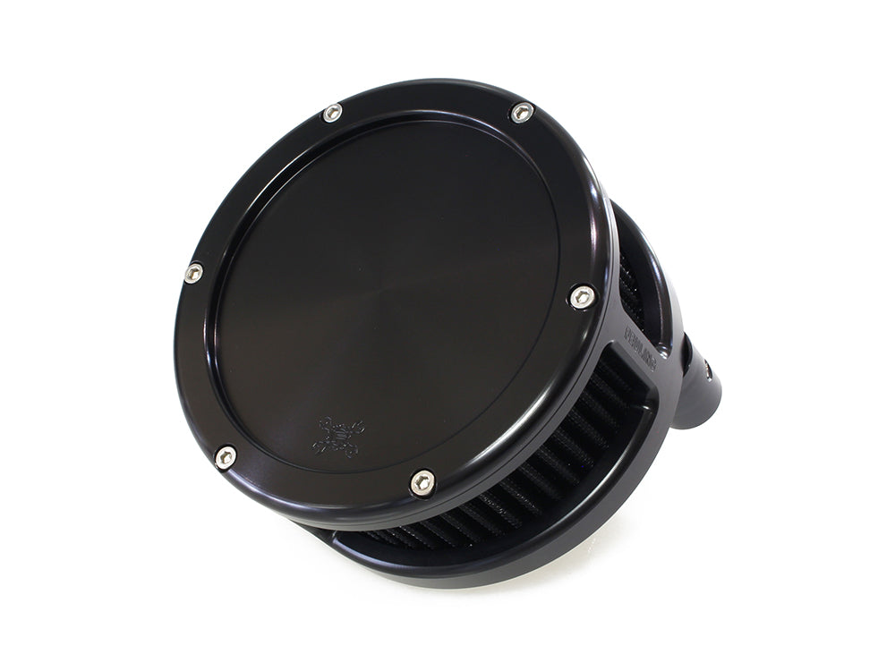 BA Air Cleaner Kit – Black with Solid Cover. Fits Touring 2017-2024 & Softail 2018-2024