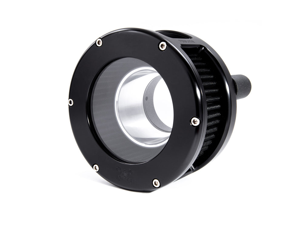 BA Air Cleaner Kit – Black with Clear Cover. Fits Touring 2017-2024 & Softail 2018-2024