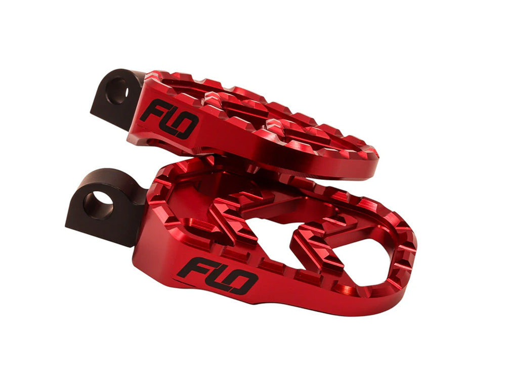 Savage Series Footpegs with HD Male Mount – Red