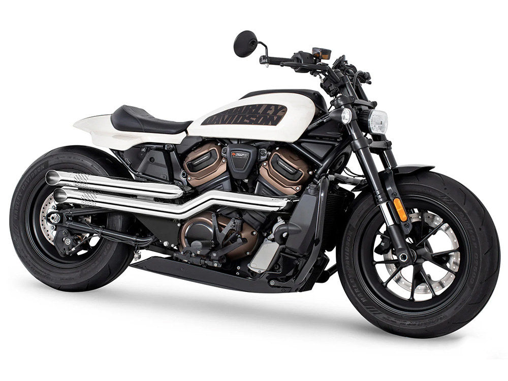 Declaration Turnouts Exhaust – Chrome. Fits Sportster S 2021-2023