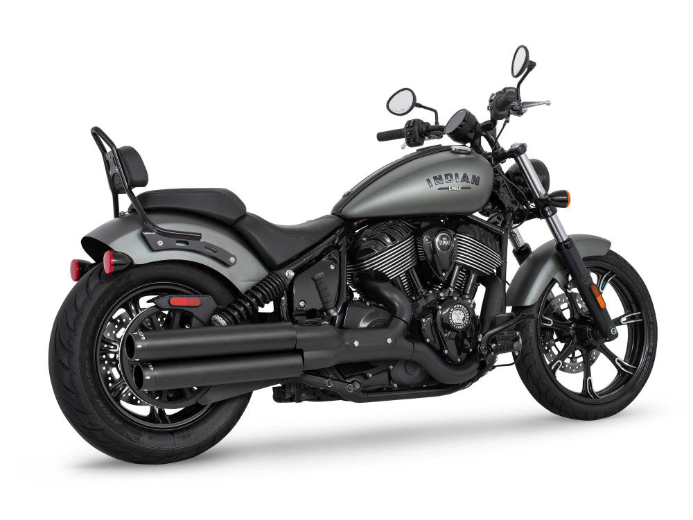 3.25in. Slip-On Mufflers – Black with Black Signature End Caps. Fits Indian Cruiser 2022up