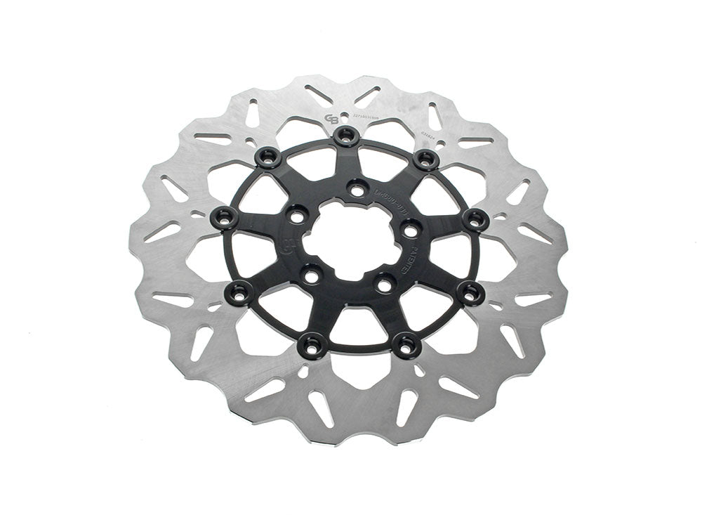 11.8in. Front Wave Floating Disc Rotor – Black. Fits Dyna 2006-2017, Softail 2015up, Sportster 2014-2021 & Some Touring 2008-2023