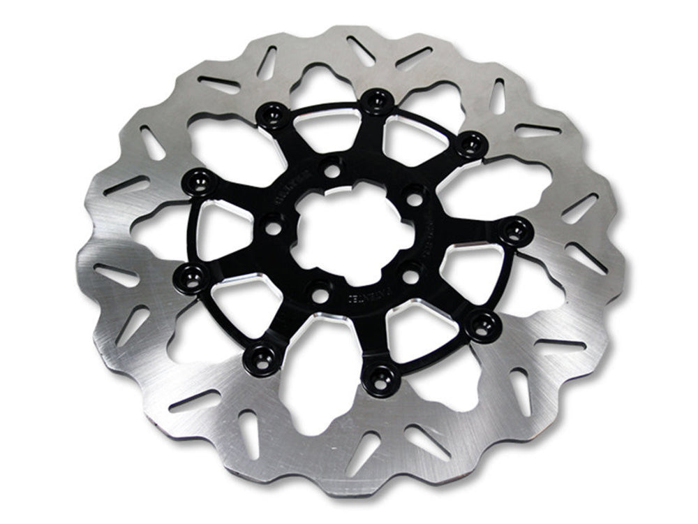 11.8in. Front Wave Floating Disc Rotor – Contrast Cut. Fits Dyna 2006-2017, Softail 2015up, Sportster 2014-2021 & Some Touring 2008-2023