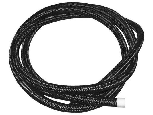 3/8in. Black Braided Steel Oil Line – 6 Foot Roll.