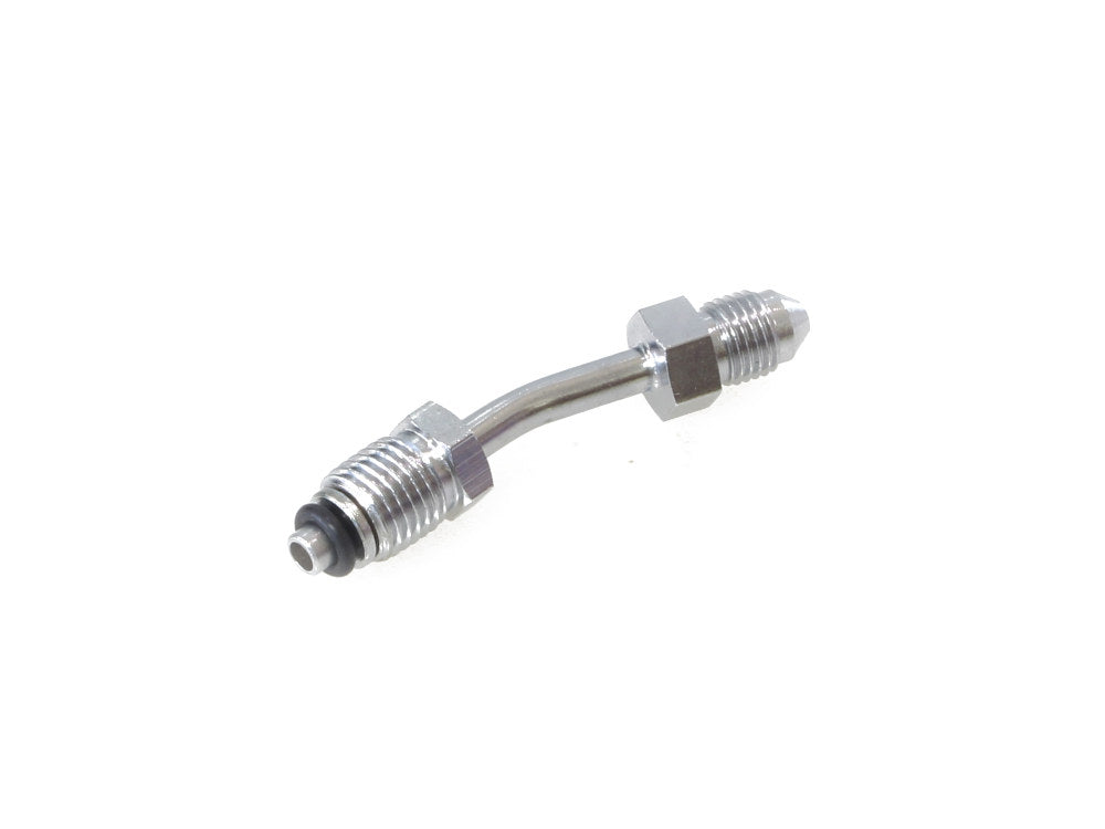 Black 3/8in. (10mm) ID, 35 Degree Banjo – Male #3 End.