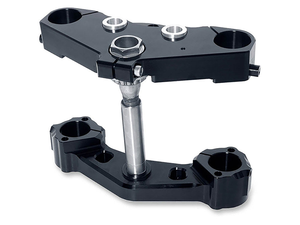 6 Degree X23 Raked Triple Tree Kit – Black. Fits Most Touring 2014-2024 with 23in. Wheel Upgrade.