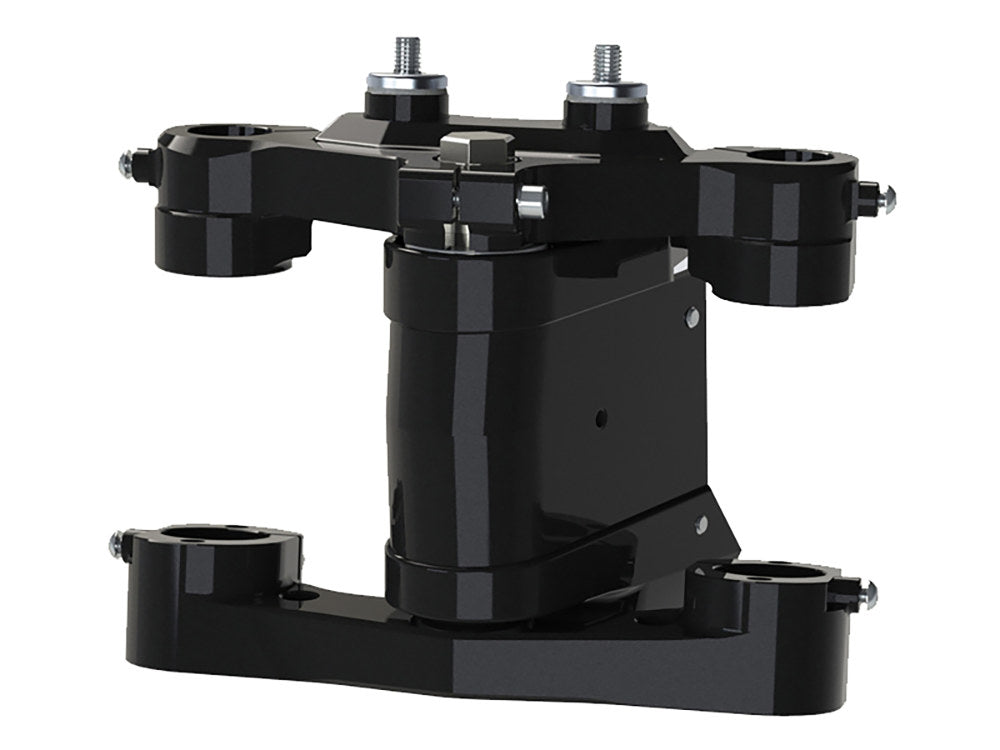 8 Degree Triple Tree Kit – Black. Fits Most Touring 2014-2024 with 26in. Front Wheel Upgrade.