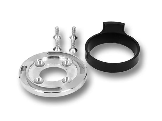 Hidden Fork Stop Kit. For use with HHI Triple Trees. Fits FX Softail 1989-2015, Dyna Wide Glide 1993-2005 & Custom Frames with Late βHour Glassβ Style Neck