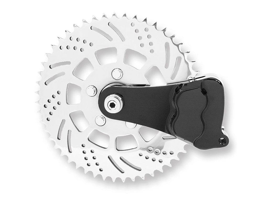 Left Hand Rear Sprocket Brake 4 Piston Caliper Kit – Black. Fits 3/4in. & 1in. Axles.