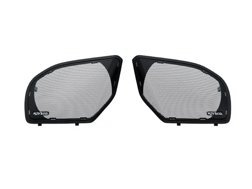 Upgraded Metal Mesh Speaker Grills – Black. Fits Road Glide 2024up
