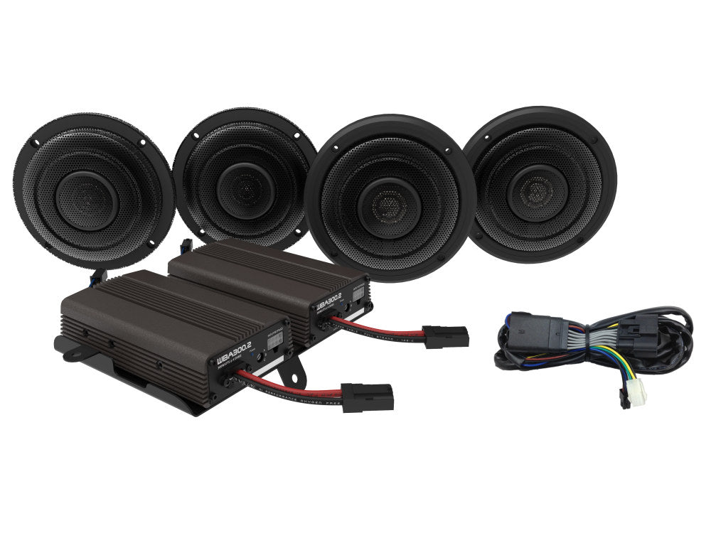 Wild Boar, 600 Watt Amp x 4 Speaker Kit. Fits Limited Ultra Classic, Ultra Classic & Tri Glide Ultra 2014-2023