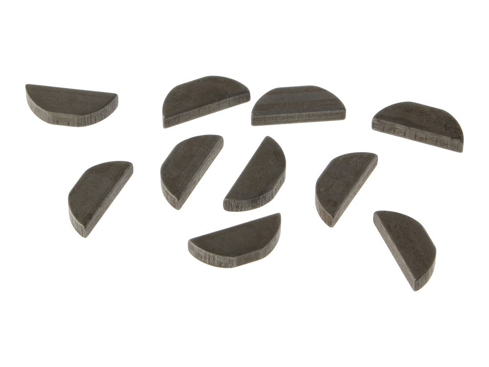 Pinion Shaft Gear Key – Pack 10. Fits Big Twin Pinion Gear 1954-1990 & Fits Big Twin Oil Pump Drive Gear 1954-1975.