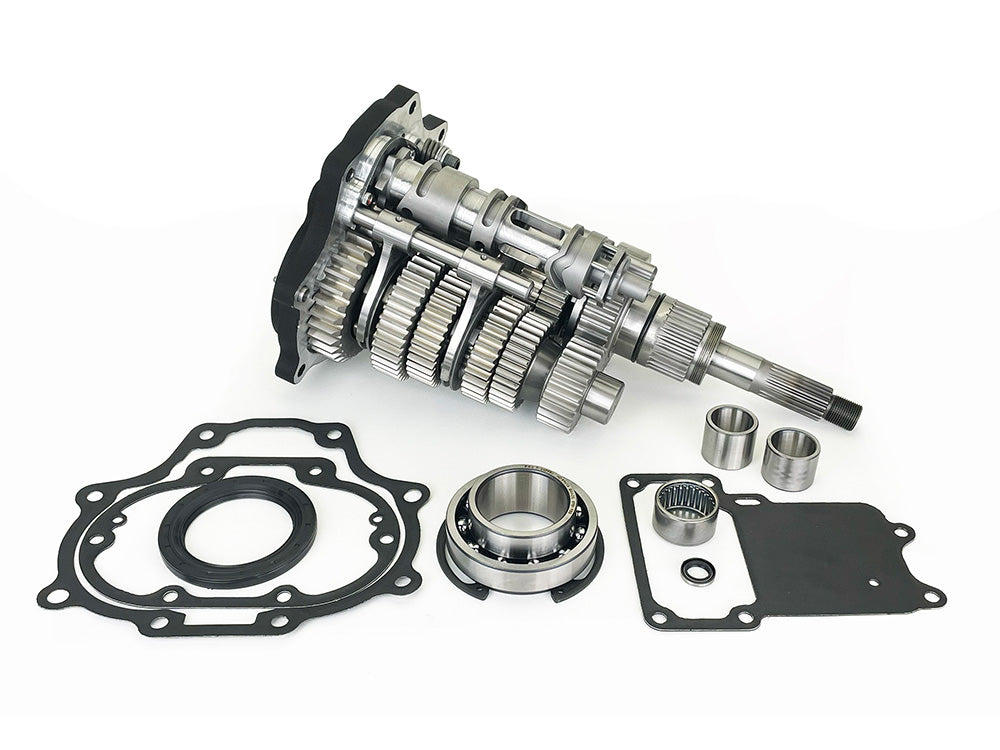 Fat 6Spd Super Gear Tranmission Cassette – Black Trapdoor. Fits Softail 2007-2017, Dyna 2006-2017 & Touring 2007-2016