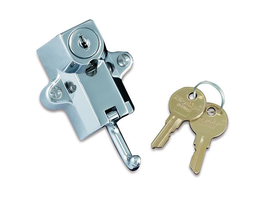Universal Helmet Lock – Chrome. Fits 1-1/4in. to 1-1/2in. Tube.
