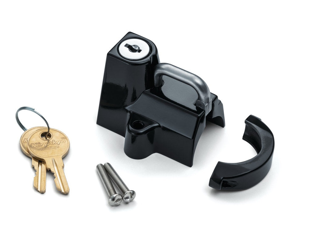 Universal Helmet Lock – Black. Fits 7/8in. to 1-1/4in. Tube.