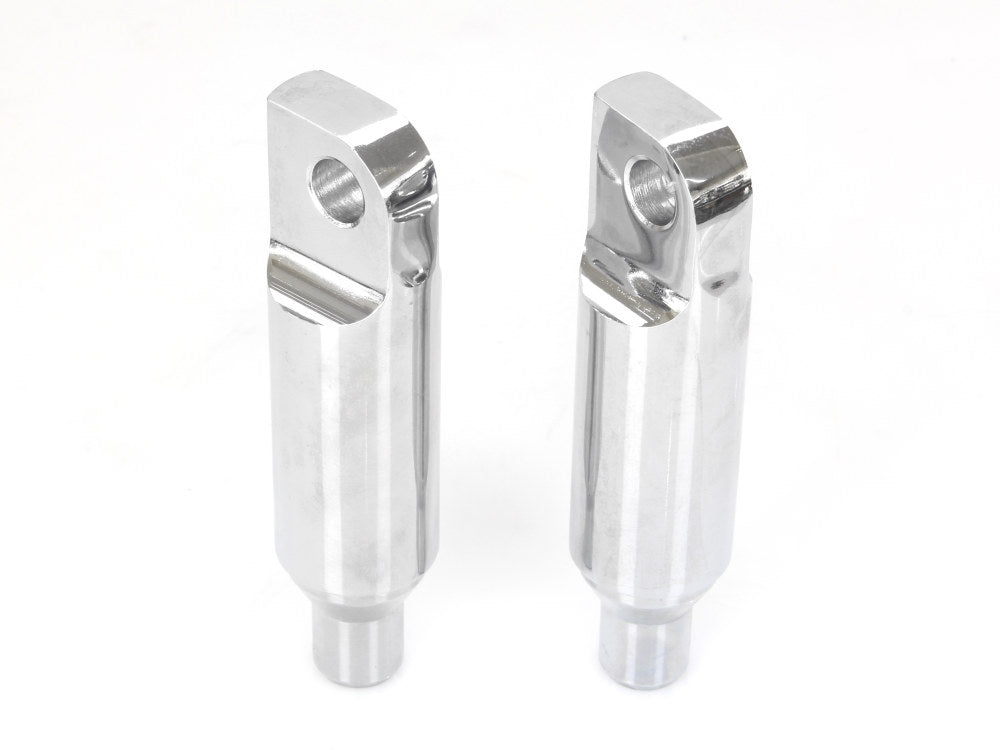 2-1/2in. Long Male Mount Footpeg Extensions – Chrome.