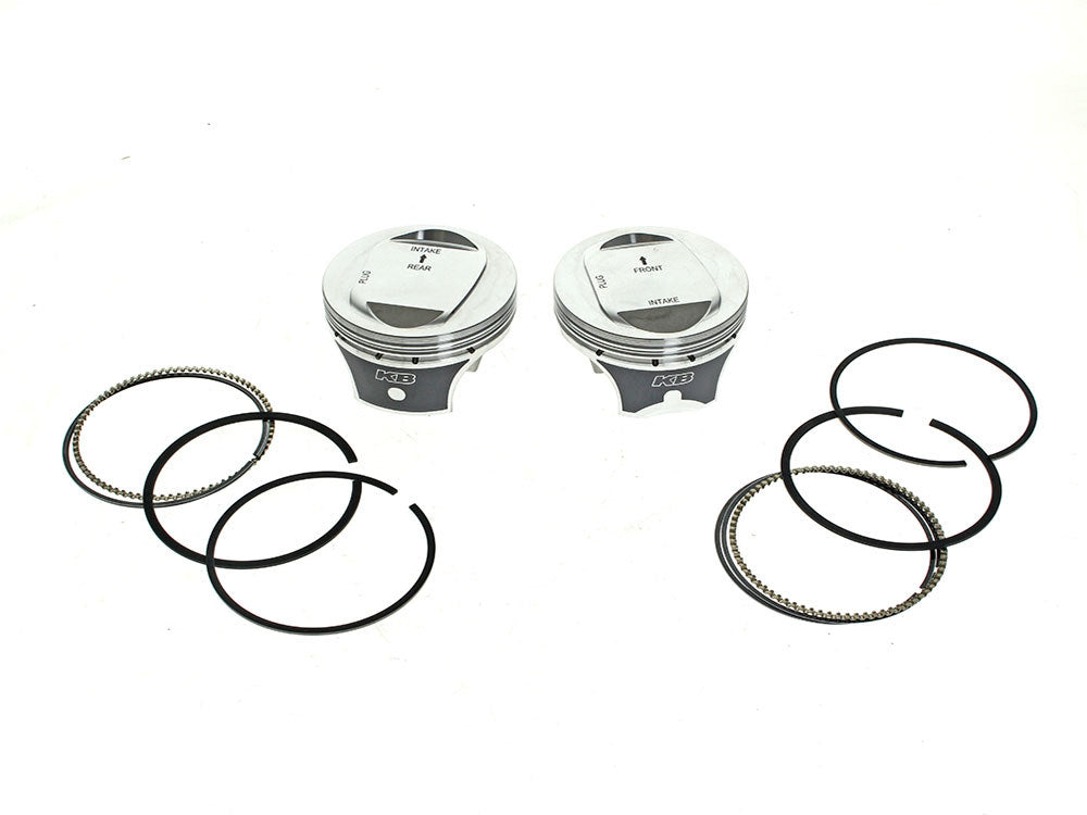 +.010in. Dome Top Pistons with 10.0:1 Compression Ratio. Fits CVO Twin Cam 2007-2017 with 110ci Engine & āSā Models with 110ci Engines.