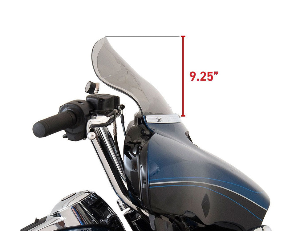 10.5in. Flare Windshield – Dark Smoke. Fits Electra Glide, Tri Glide & Street Glide 2014-2023