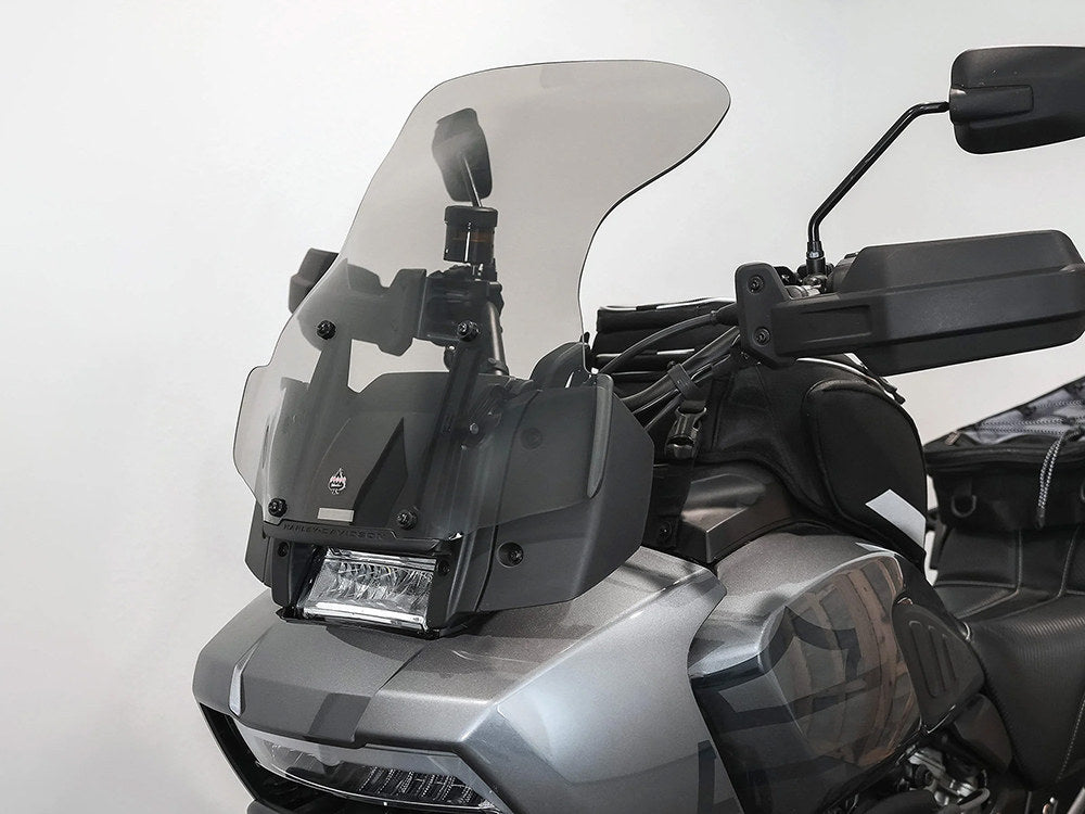 15.5in. Flare Windshield – Tinted. Fits Pan America 2021up.