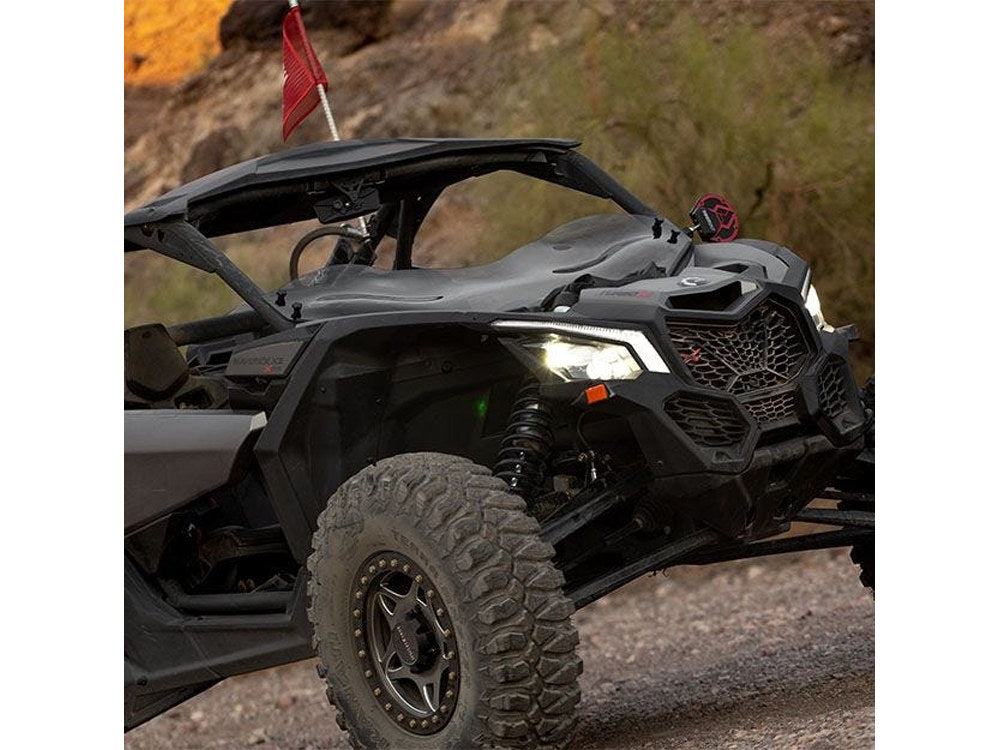 UTV Flare Windshield – Dark Smoke. Fits Can Am Maverick X3 2017up.