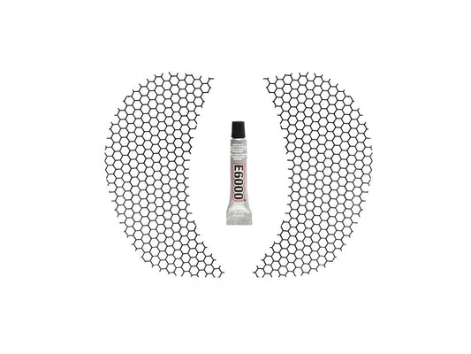 Honeycomb Fairing Vent Screen – Black. Fits Road Glide 2015-2023