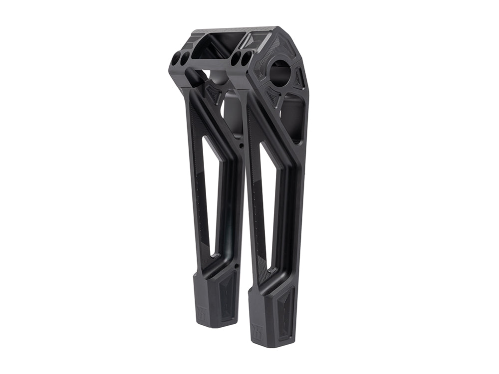 10in. Straight Fastback Risers – Black. Fits Softail Street Bob, Low Rider ST, Standard & Breakout 2018-2024