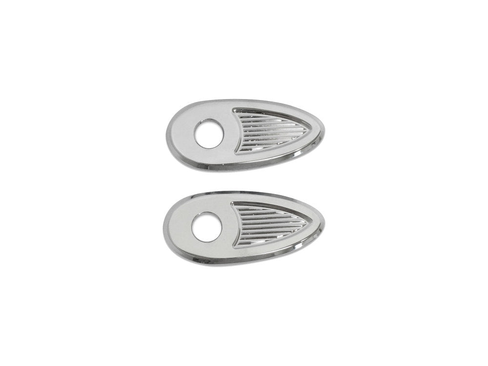 Turn Signal Block Off Strut Plates – Chrome.