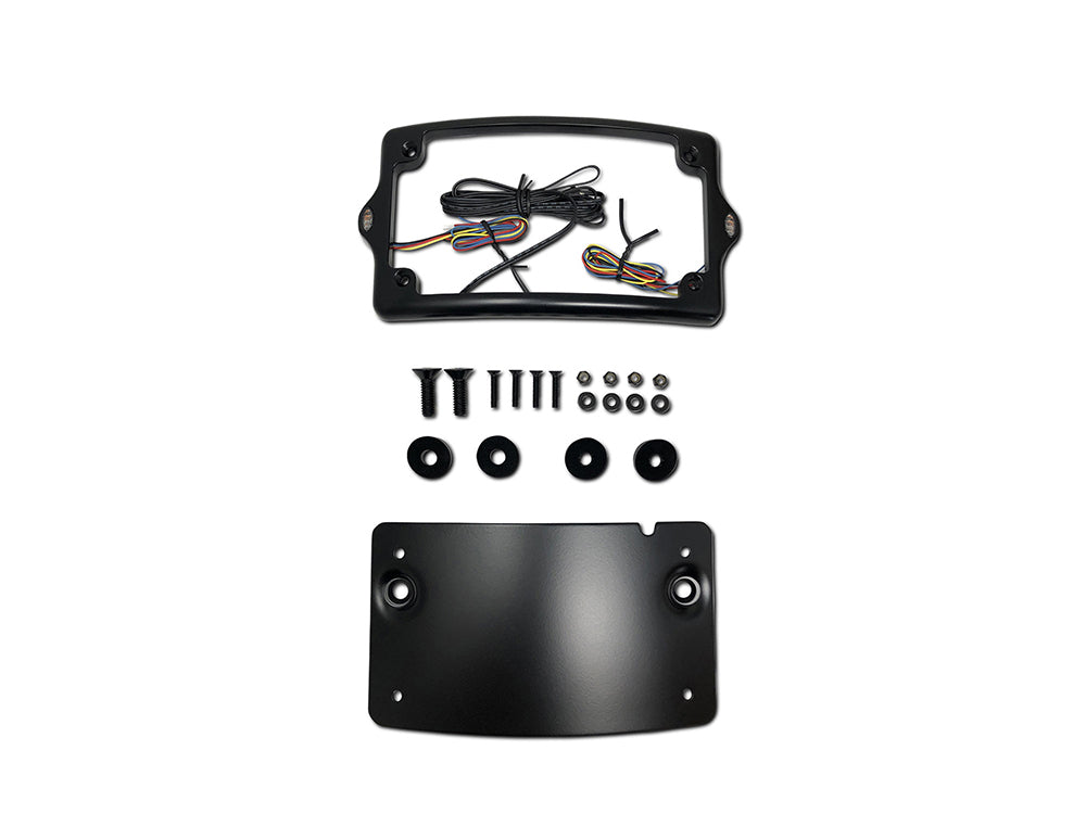 Elypse 3-1 Curved LED Number Plate Kit – Black. Fits most Touring 2013up.