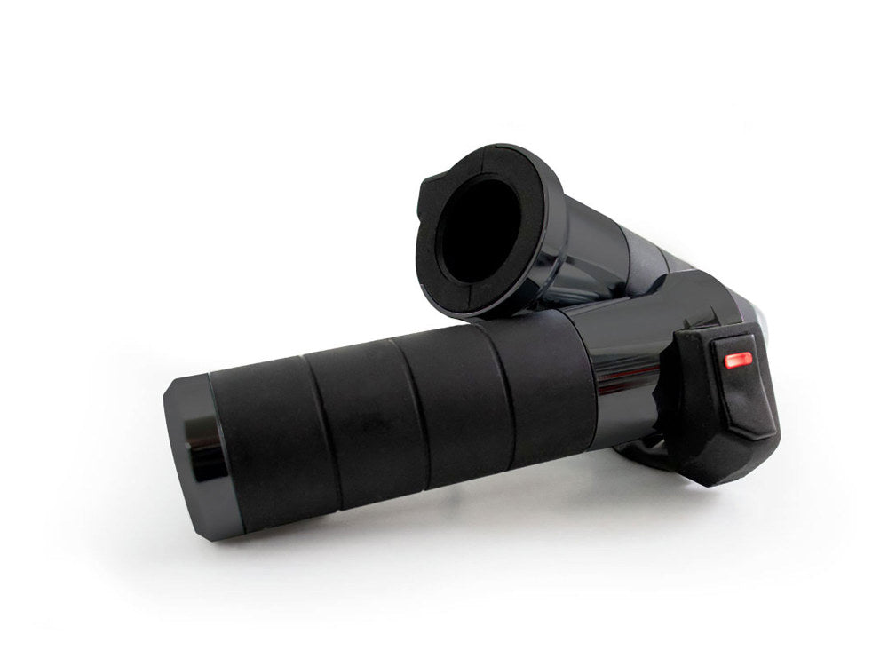 Heated Titan-X Handgrips – Black. Fits Big Twin 2008-2024 with Throttle-by-Wire