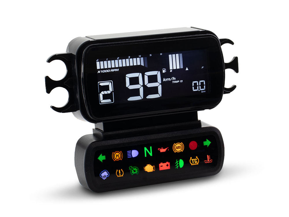 Speedometer/Tachometer – Black. Fits Touring 2014-2023 when Running Late Model Breakout/Street Bob Gauge Housing