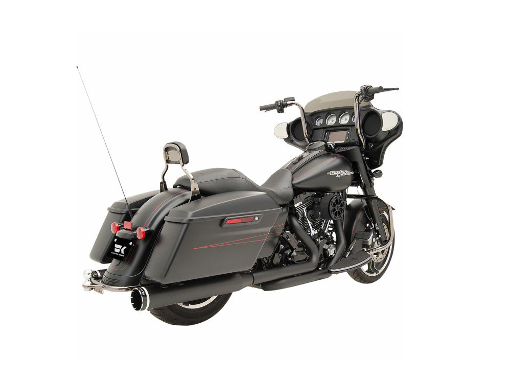 Right Side Tuck & Under Headers – Black. Fits Touring 2009-2016.