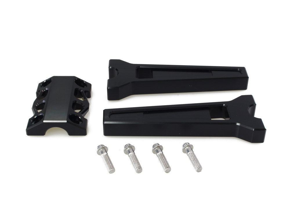 8in. Straight Performance Risers – Black. Fits 1-1/4in. Handlebar