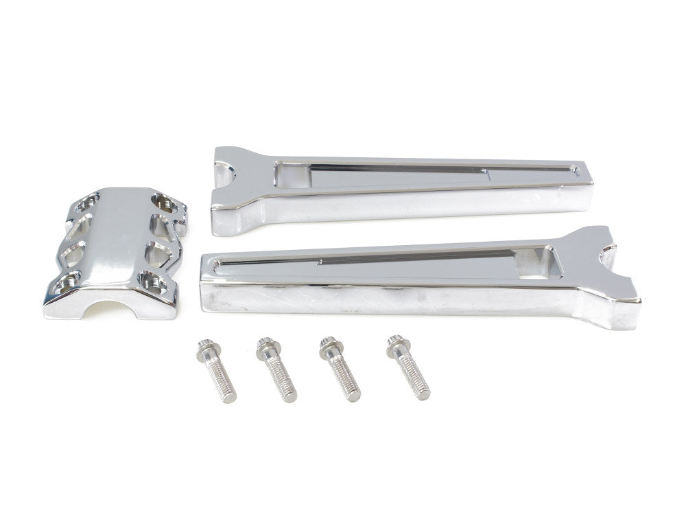10in. Straight Performance Risers – Chrome. Fits 1-1/4in. Handlebar