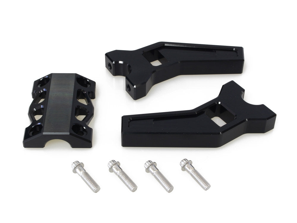 6in. Pullback Performance Risers – Black. Fits 1-1/4in. Handlebar