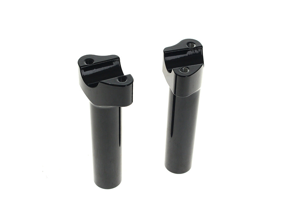 6in. Tall Risers – Gloss Black. Fits 1in. Handlebar