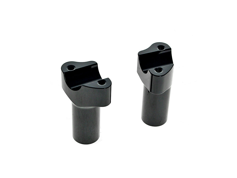 3-1/2in. Tall Risers – Gloss Black. Fits 1in. Handlebar
